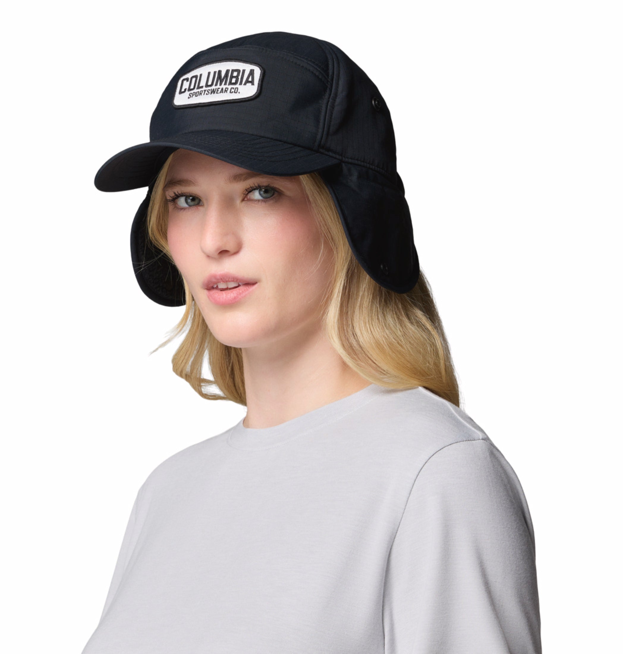 Columbia Unisex Black Omni-Shield Landroamer Ear Flap Cap