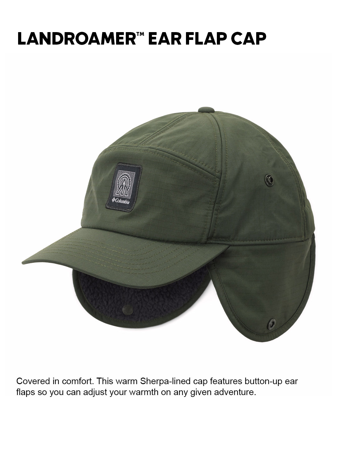 Columbia Unisex Green  Landroamer Ear Flap Cap