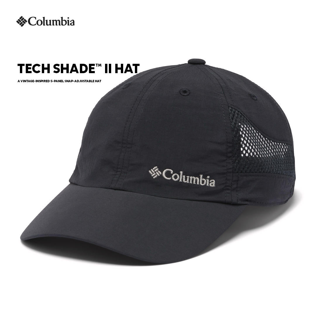 Columbia Unisex Black Omni-Wick Tech Shade II Hat