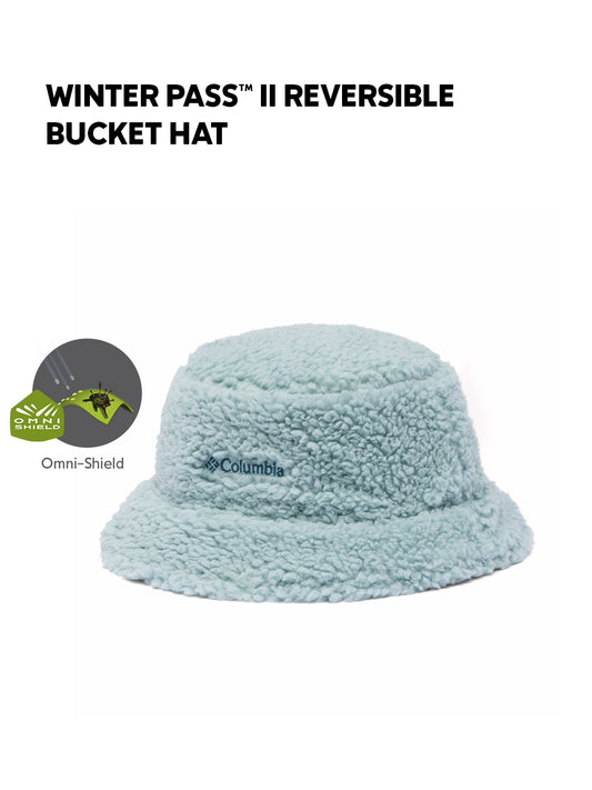 Columbia Unisex Blue Omni-Shield Winter Pass II Reversible Bucket Hat
