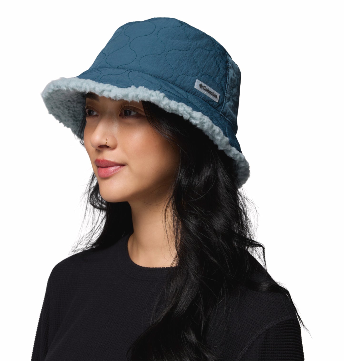 Columbia Unisex Teal OmniShield Winter Pass II Reversible Bucket Hat