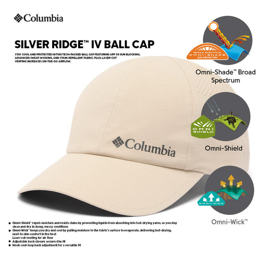 Columbia Unisex Beige Omni-Wick Silver Ridge IV Ball Cap