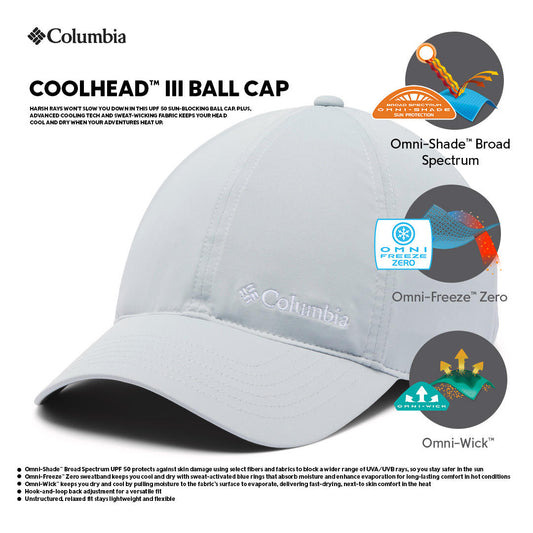 Columbia Unisex Grey Omni-Freeze Coolhead III Ball Cap