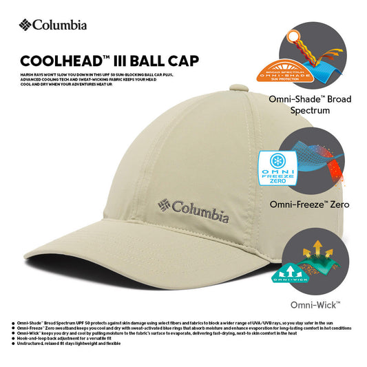 Columbia Unisex Beige Omni-Freeze Coolhead III Ball Cap