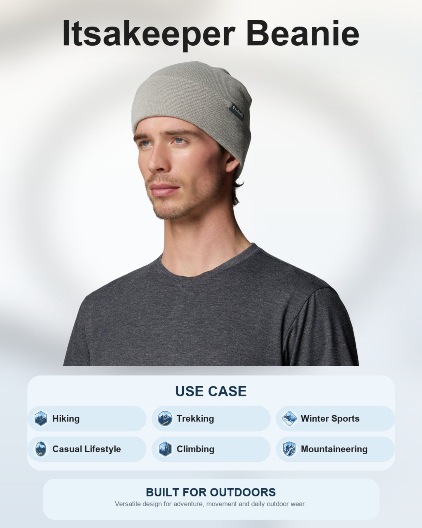 Columbia Unisex Grey Itsakeeper Beanie