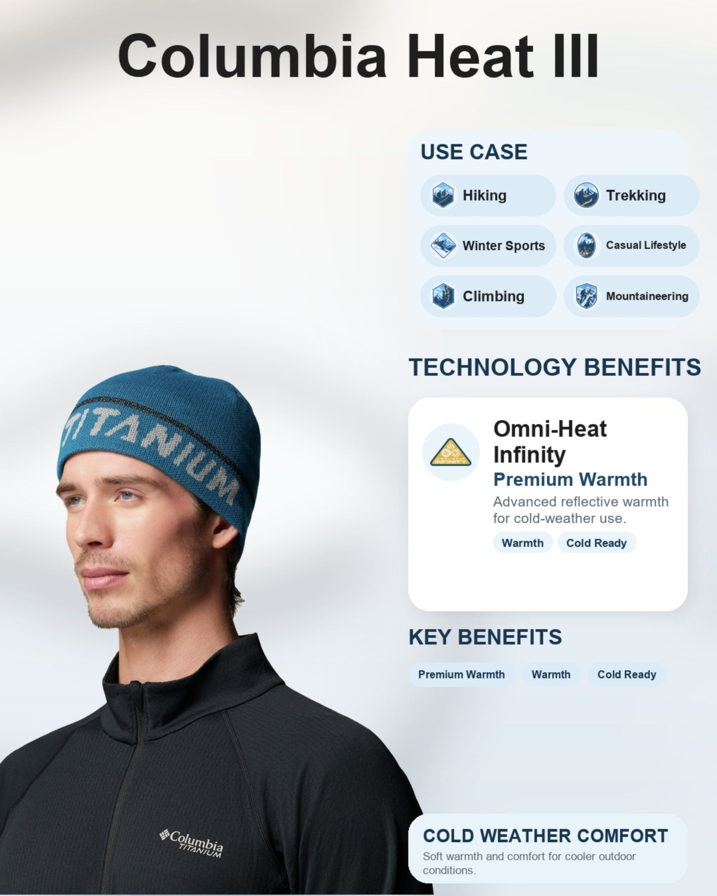 Columbia Unisex Blue Omni-Heat Infinity Columbia Heat III