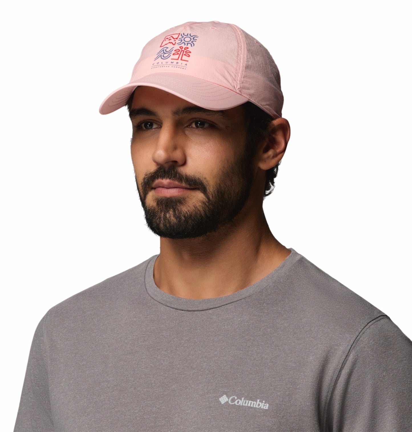 Columbia Unisex Pink Omni-Shade Spring Canyon II Ball Cap for Sun Protection
