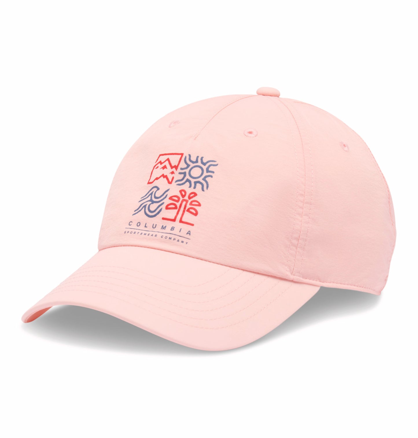 Columbia Unisex Pink Omni-Shade Spring Canyon II Ball Cap for Sun Protection