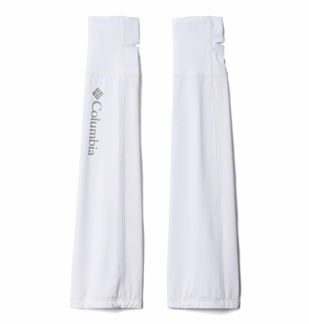Columbia Unisex White Chill River II Arm Sleeves (Sun Protection)