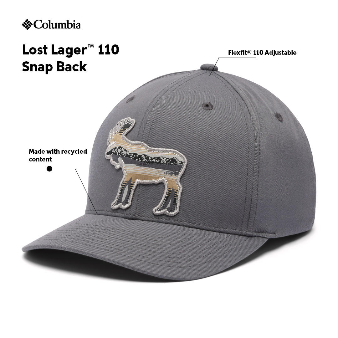 Columbia Unisex Grey Lost Lager 110 Snap Back Cap