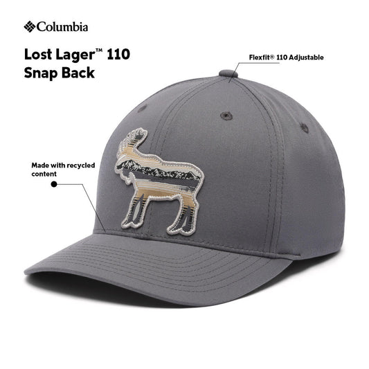 Columbia Unisex Grey Lost Lager 110 Snap Back Cap