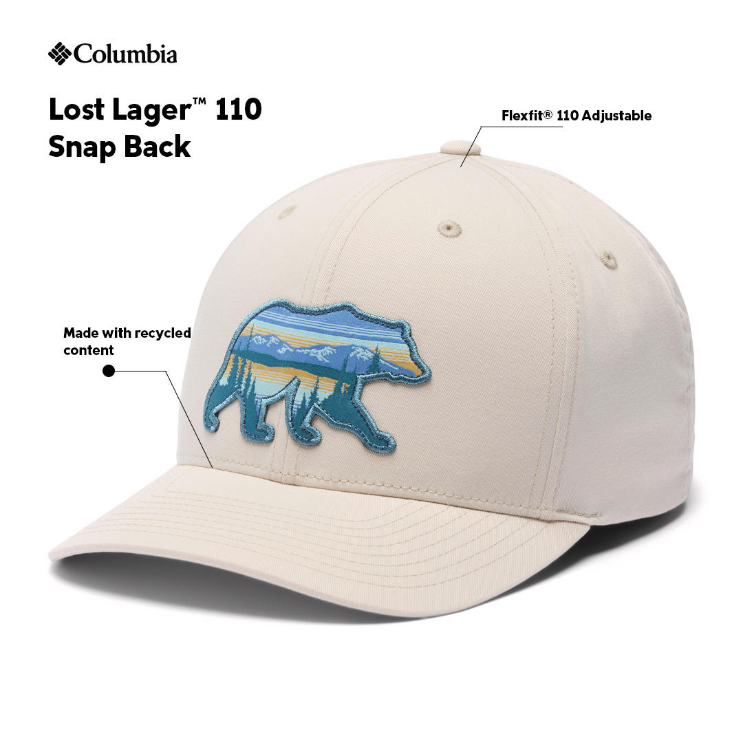 Cappellino Columbia Lost Lager 110 Snap Back - Unisex Adulto, Poliestere Riciclato, Regolabile - Foto 2