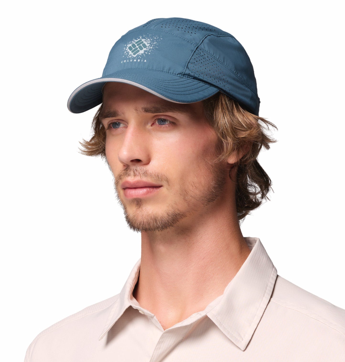 Columbia Blue Omni-Freeze Speed Trail Ball Cap for Outdoor Performance