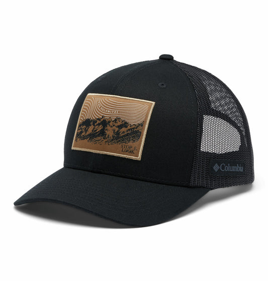 Columbia Unisex Black Mesh Snap Back - High Cap