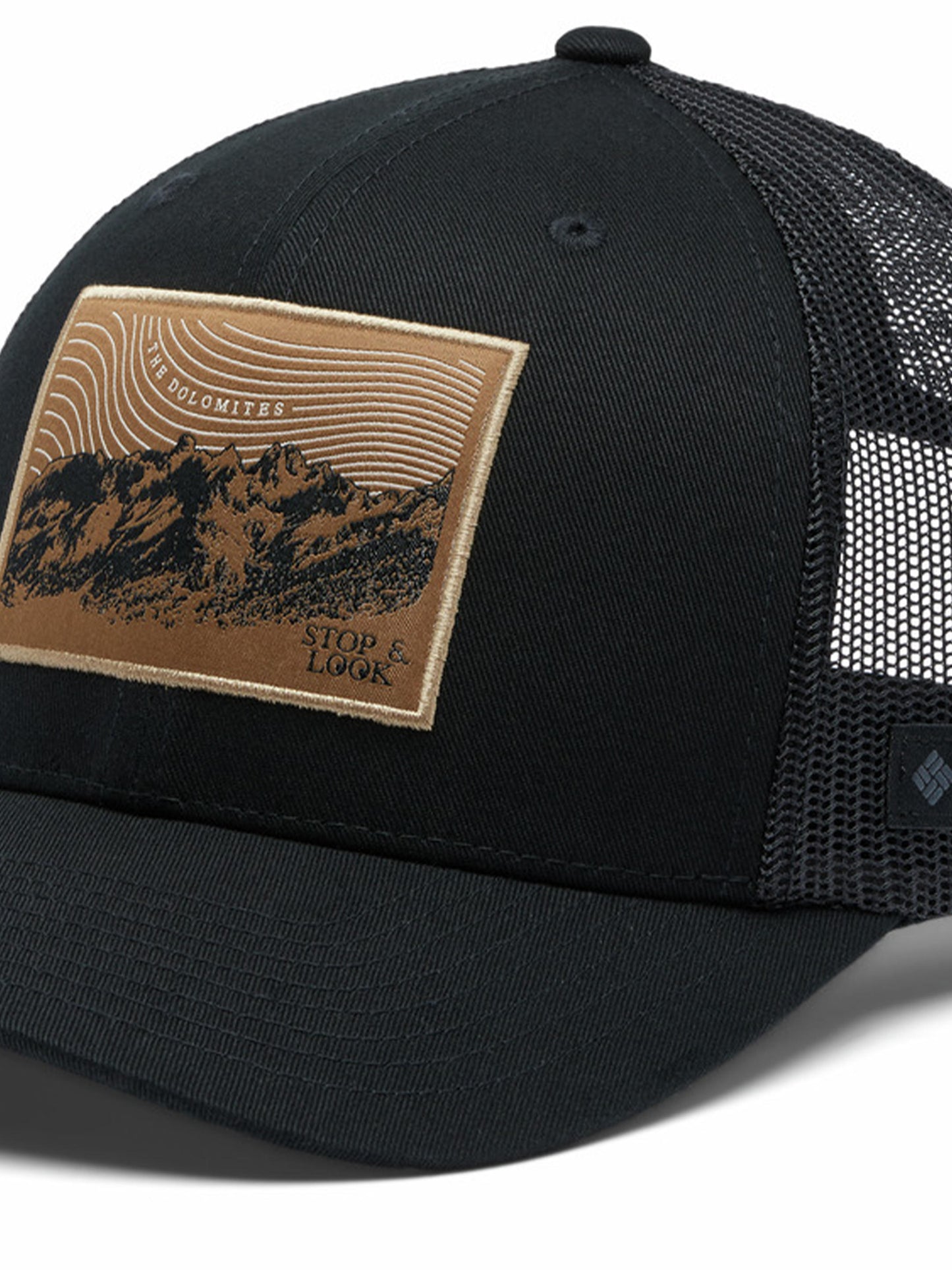 Columbia Unisex Black Mesh Snap Back - High Cap