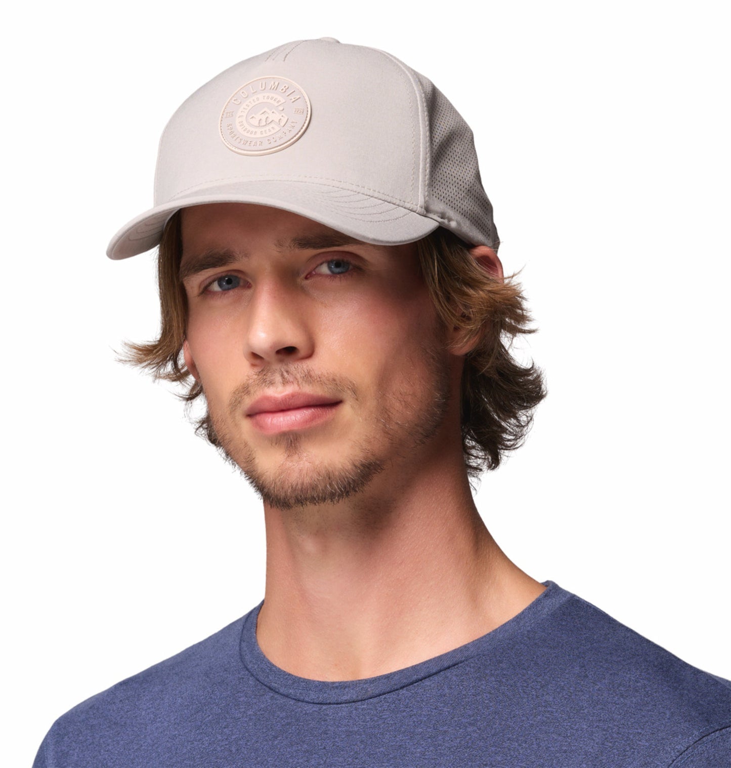 Columbia Unisex Light Grey Omni-Shield Mountaincap II 3D Stretch Snap Back Cap