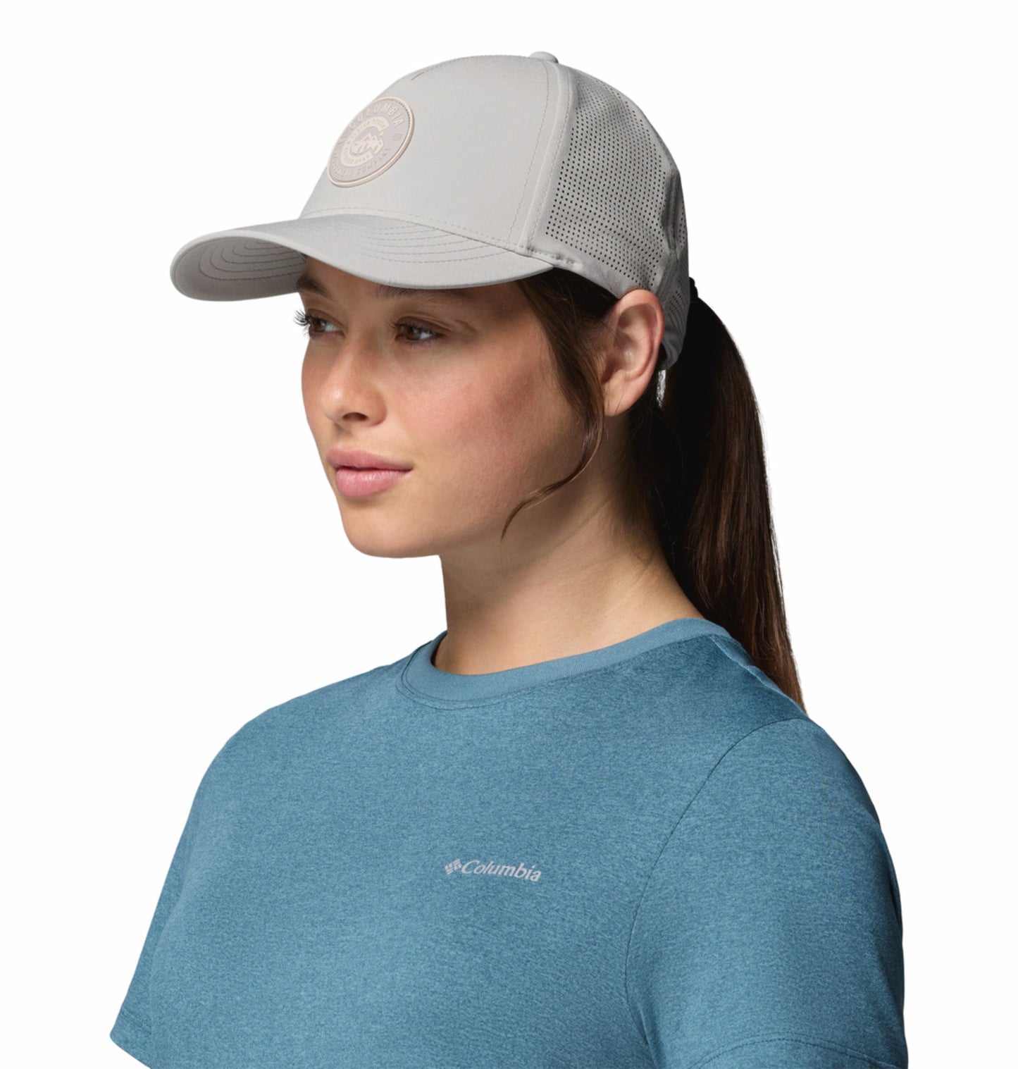 Columbia Unisex Light Grey Omni-Shield Mountaincap II 3D Stretch Snap Back Cap