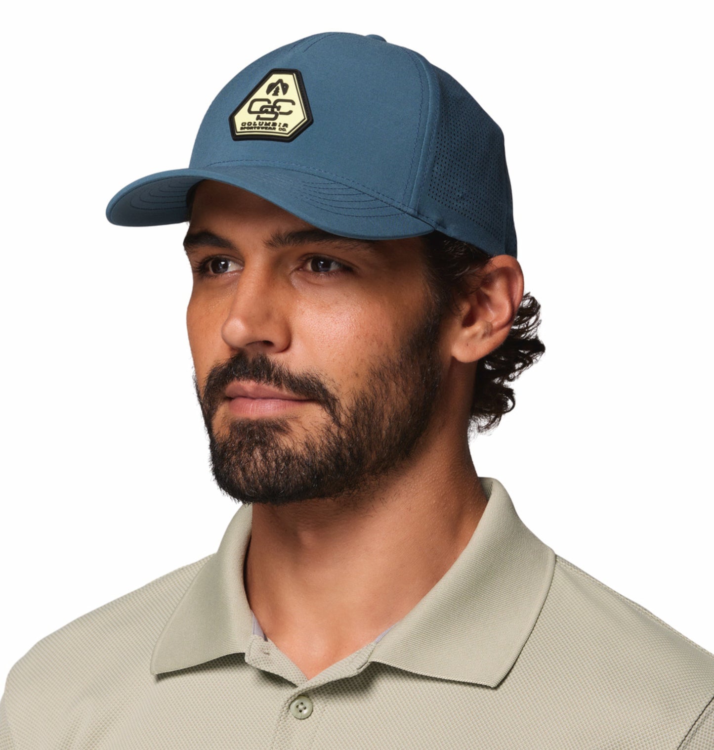 Columbia Unisex Blue Omni-Shield Mountaincap II 3D Stretch Snap Back Cap