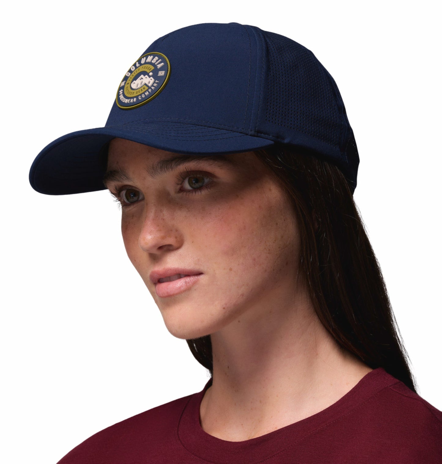 Columbia Unisex Navy Blue Omni-Shield Mountaincap II 3D Stretch Snap Back Cap