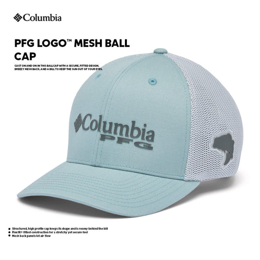 Columbia Unisex Turquoise PFG Mesh Ball Cap