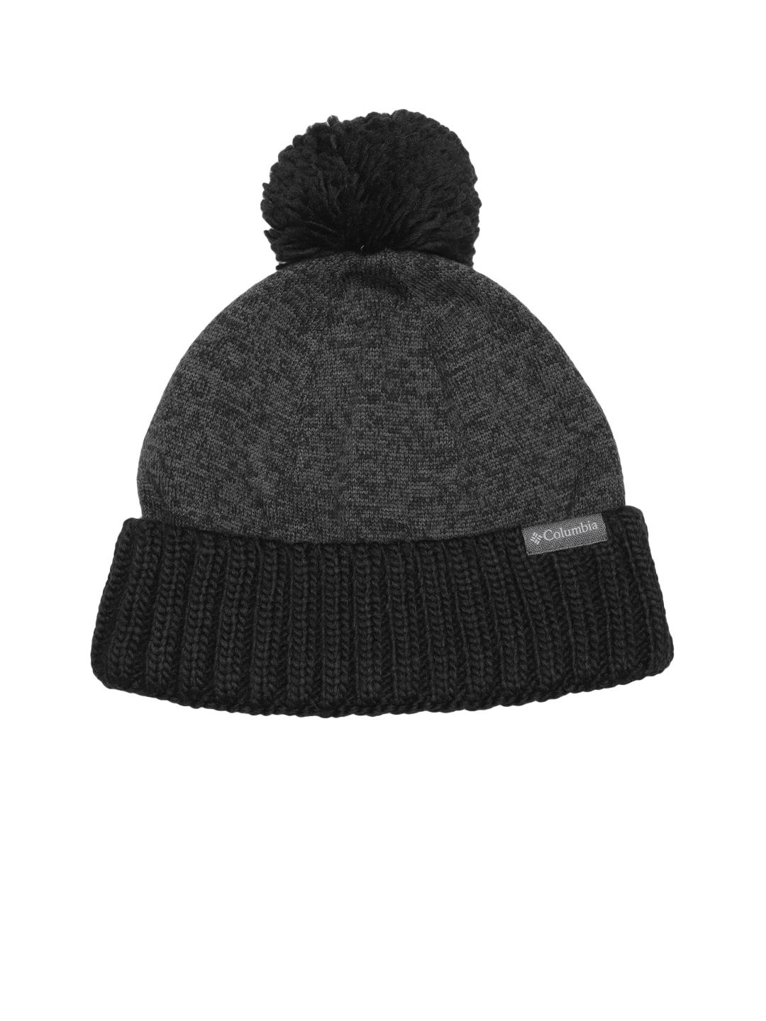 Columbia Unisex Black Sweater Weather Pom Beanie