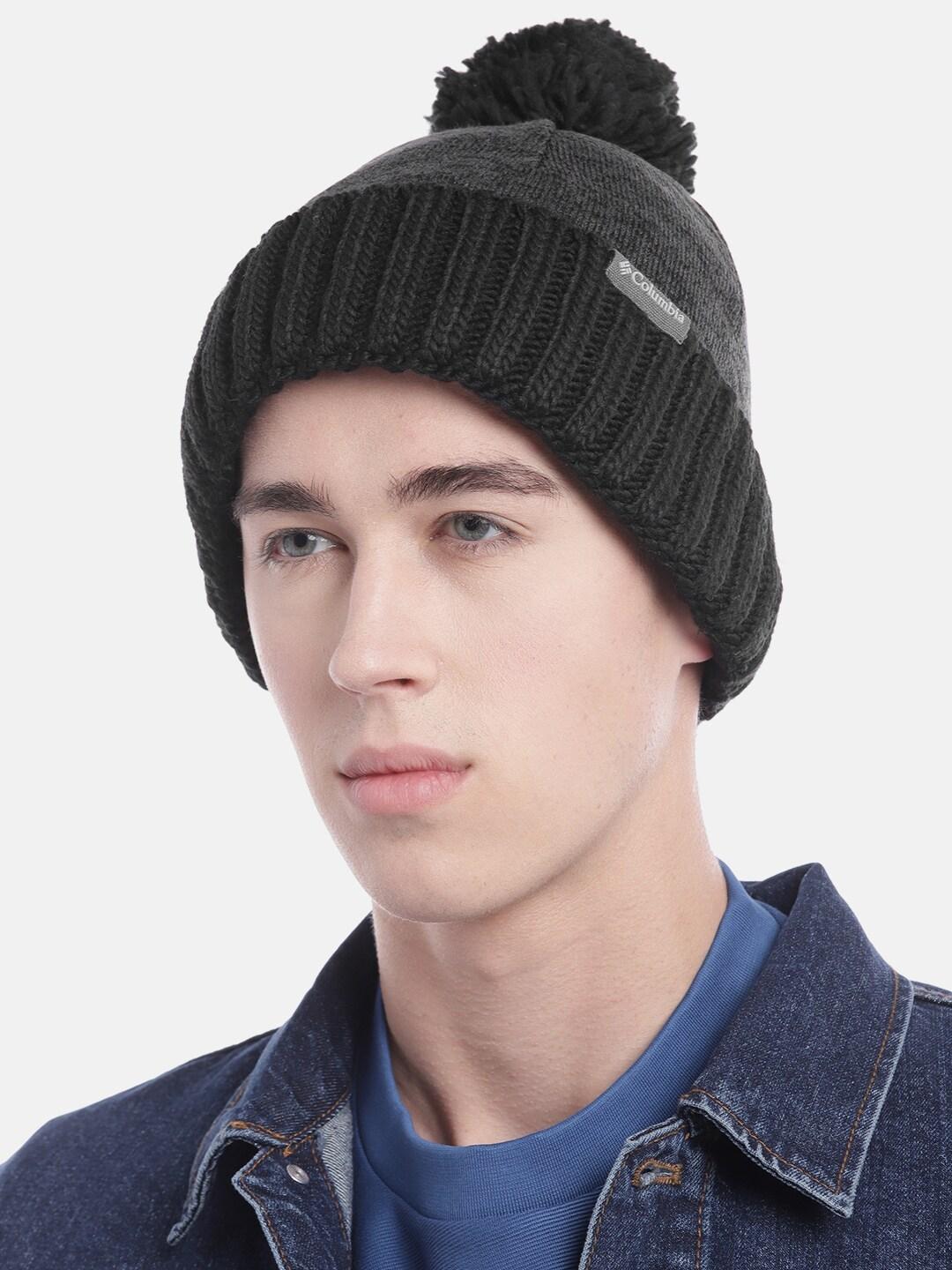 Columbia Unisex Black Sweater Weather Pom Beanie