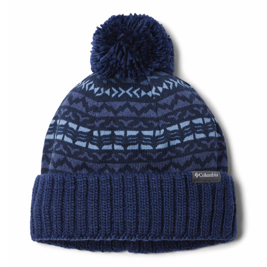 Columbia Unisex Blue Sweater Weather Pom Beanie