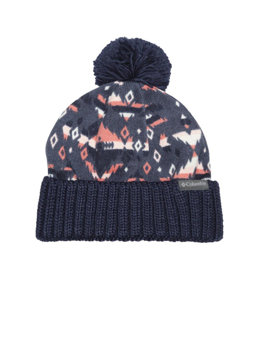 Columbia Unisex Blue Sweater Weather Pom Beanie