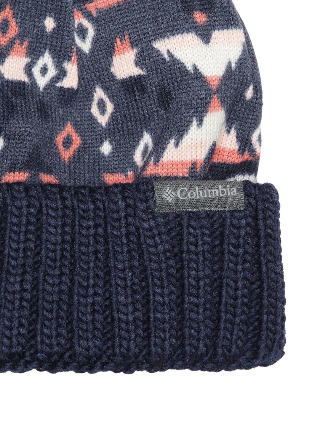 Columbia Unisex Blue Sweater Weather Pom Beanie