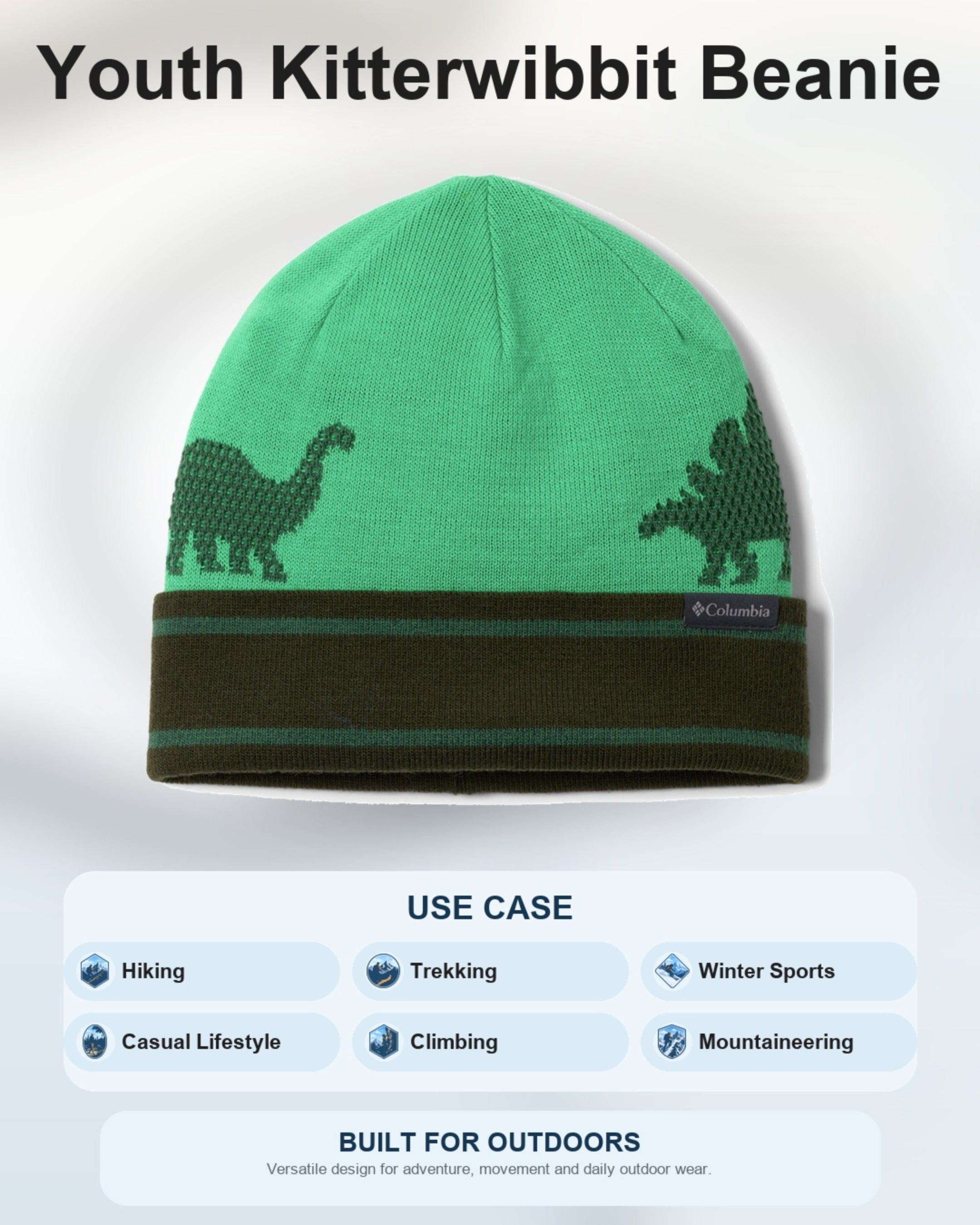 Columbia Kids Unisex Green Kitterwibbit Beanie