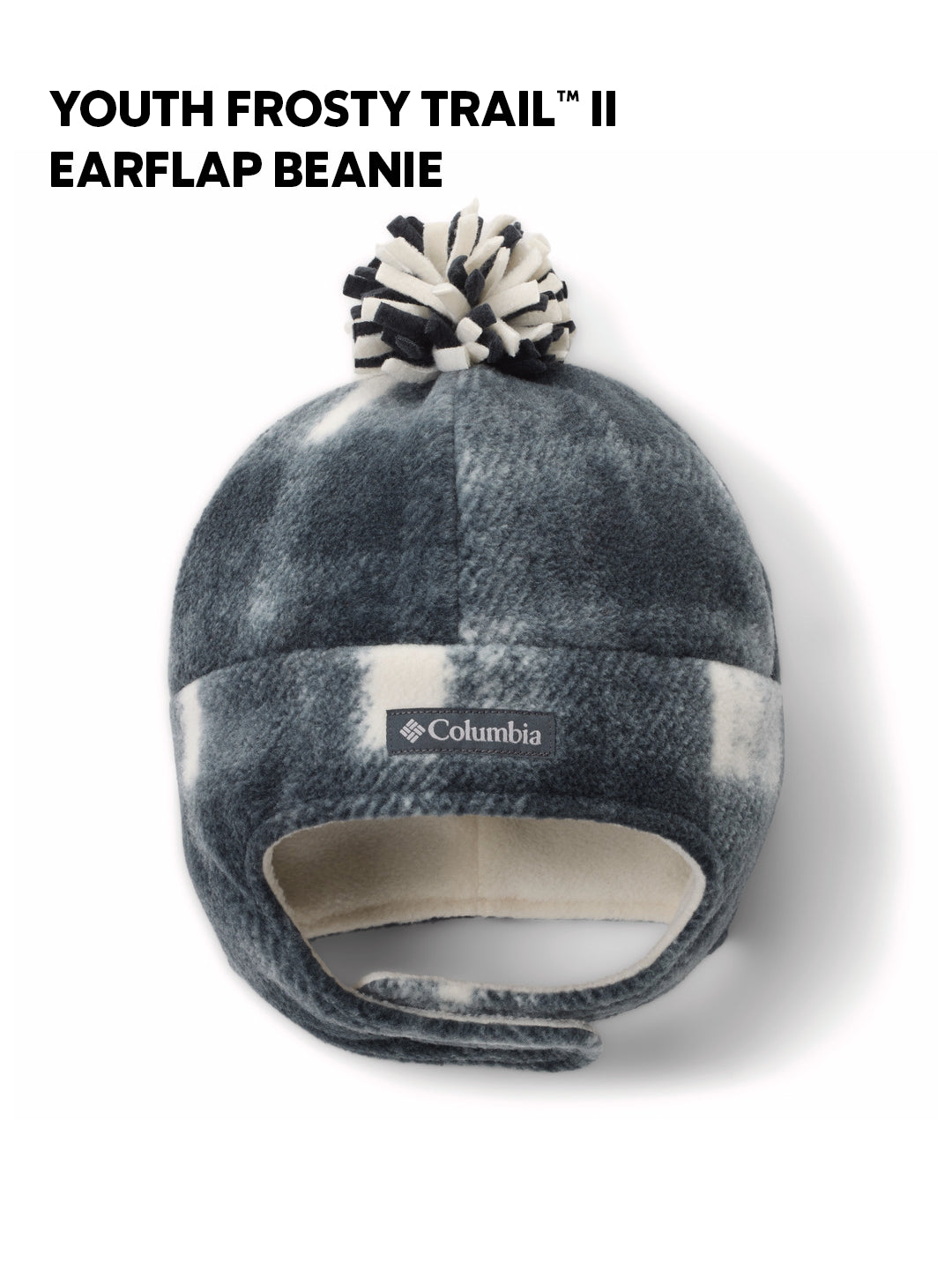 Columbia Kids Unisex Grey  Frosty Trail II Earflap Beanie