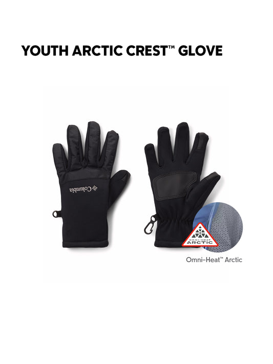 Columbia Kids Unisex Black Omni-Heat Arctic Gloves