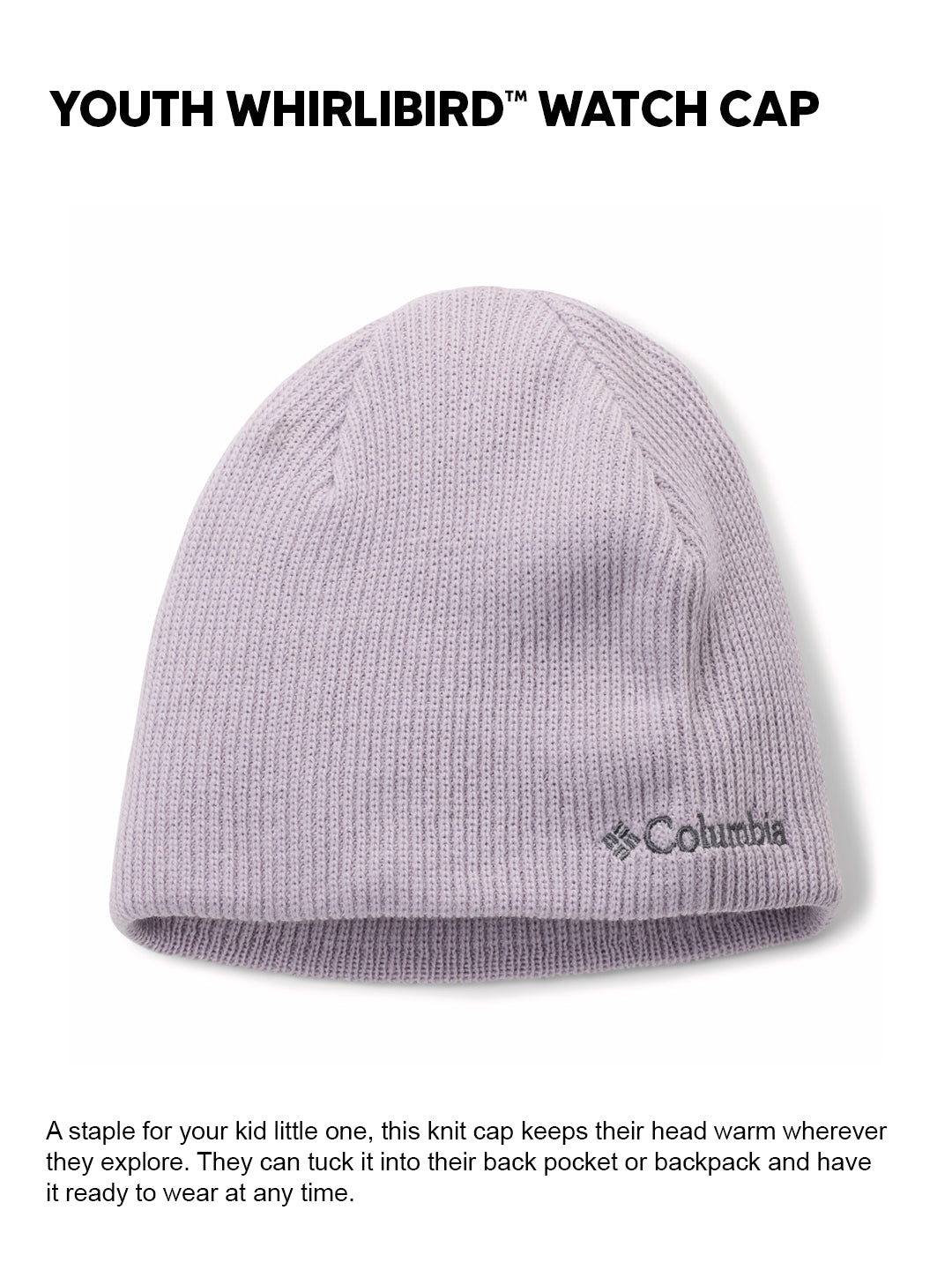 Columbia Kids Unisex Purple  Whirlibird Watch Beanie