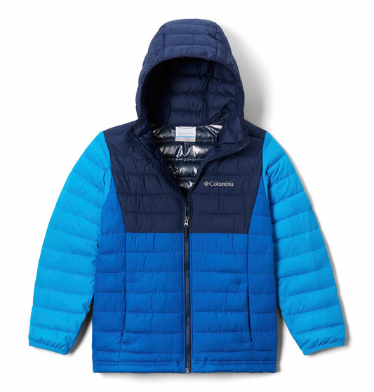 Columbia Kids Boys Blue Powder Lite Hooded Jacket