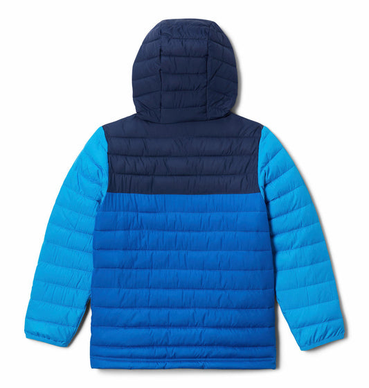 Columbia Kids Boys Blue Powder Lite Hooded Jacket