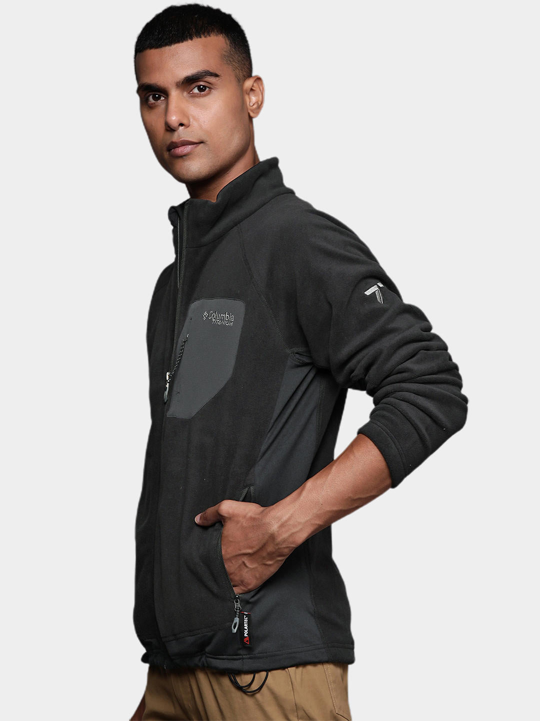 Columbia Men Black Titan Pass 2.0 II Fleece Jacket