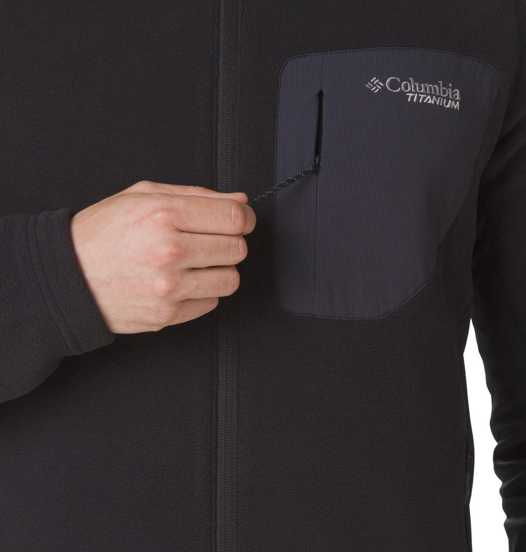 Columbia Men Black Titan Pass 2.0 II Fleece Jacket