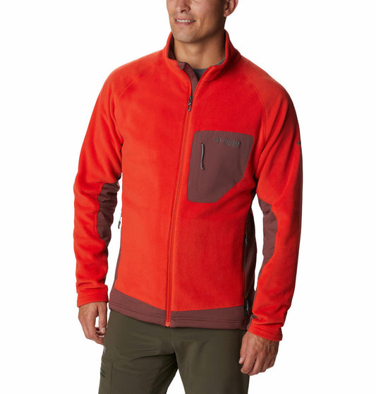 Columbia Men Orange Titan Pass 2.0 II Fleece Jacket
