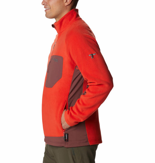 Columbia Men Orange Titan Pass 2.0 II Fleece Jacket