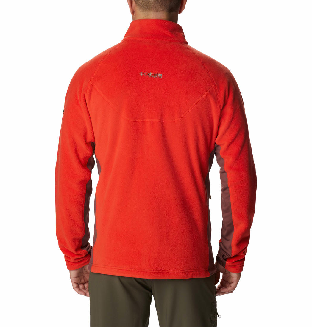 Columbia Men Orange Titan Pass 2.0 II Fleece Jacket