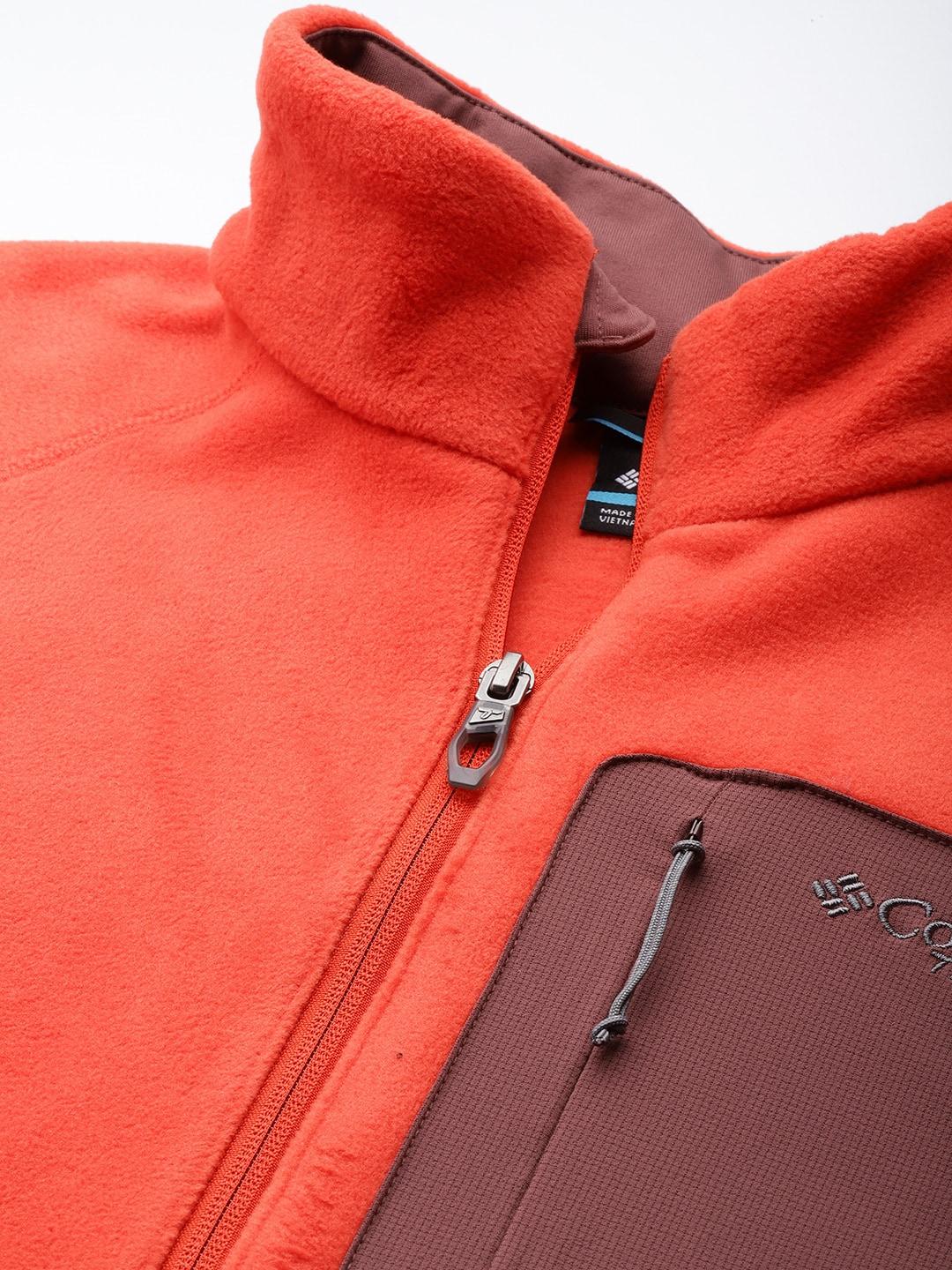Columbia Men Orange Titan Pass 2.0 II Fleece Jacket