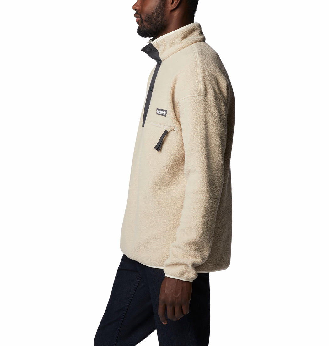 Columbia Men Beige Helvetia Half Snap Fleece Jacket