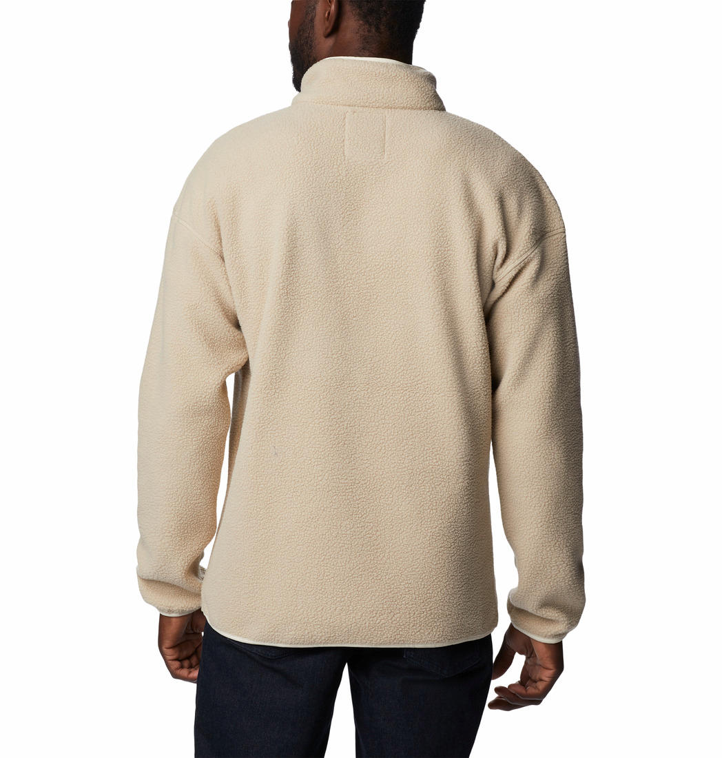 Columbia Men Beige Helvetia Half Snap Fleece Jacket