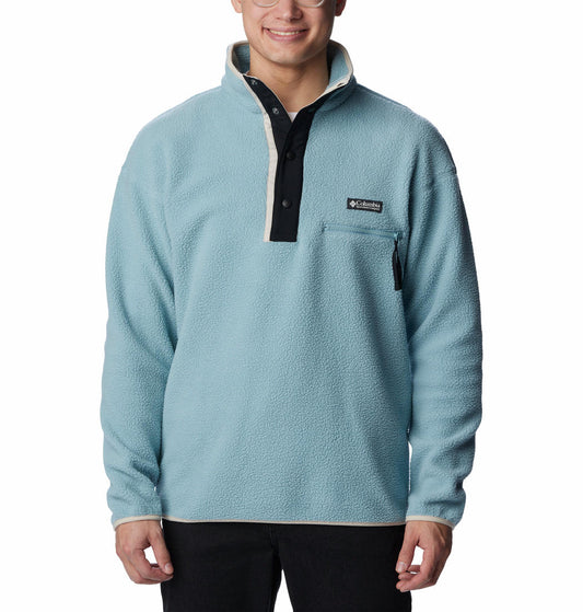 Columbia Men Blue Helvetia Half Snap Fleece Top