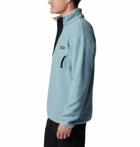 Columbia Men Blue Helvetia Half Snap Fleece Top