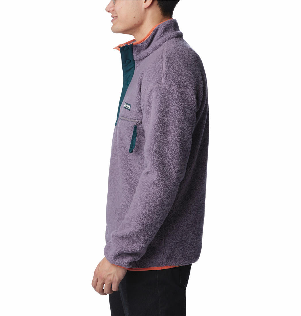 Columbia Men Purple Helvetia Half Snap Fleece Top