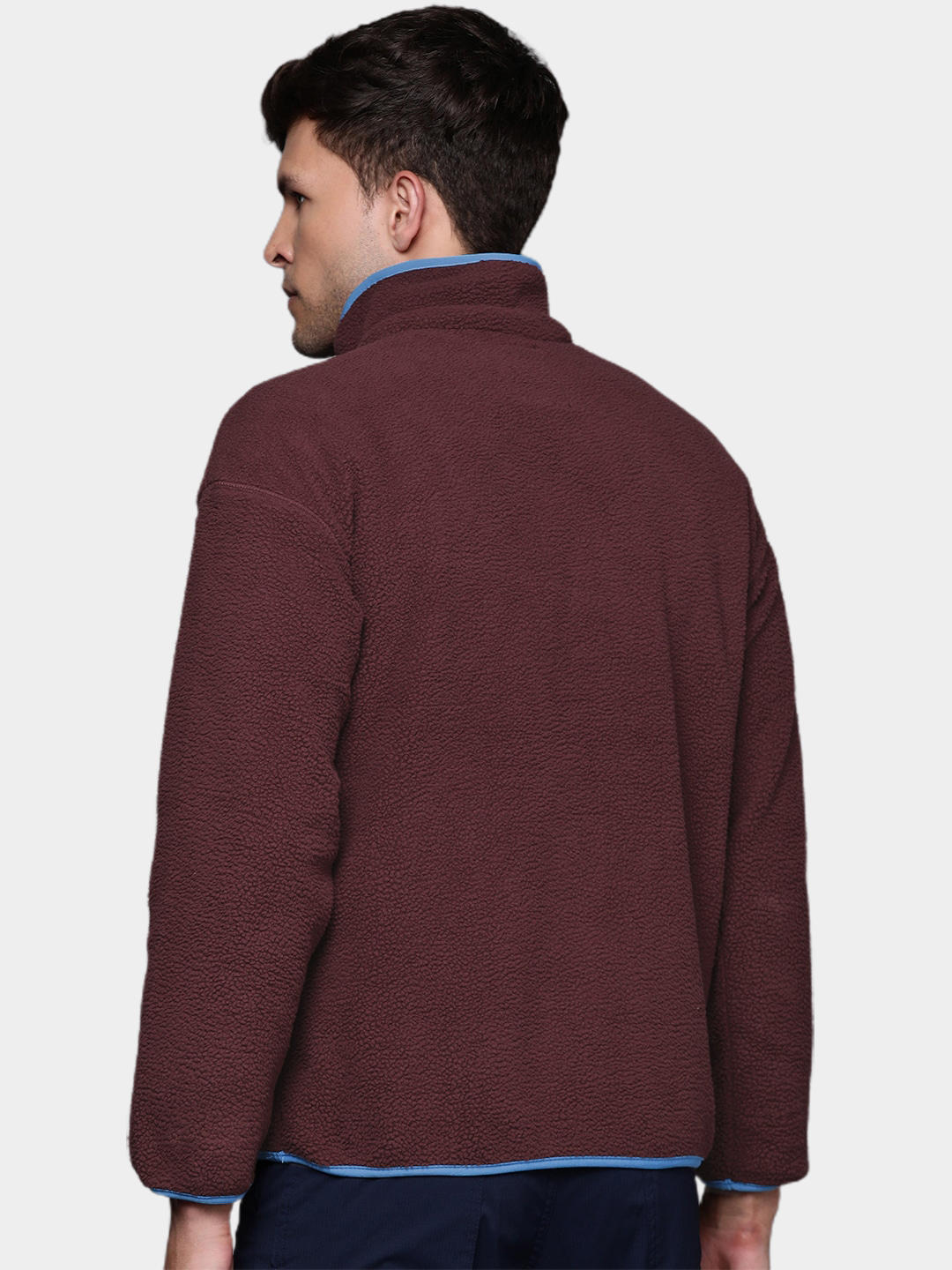 Columbia Men Purple Helvetia Half Snap Fleece Jacket