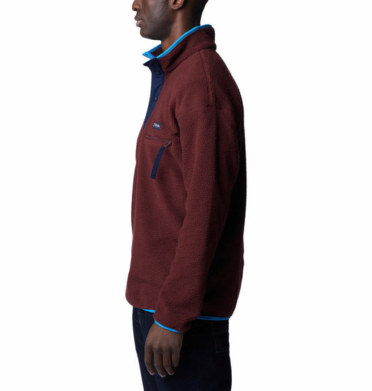 Columbia Men Purple Helvetia Half Snap Fleece Jacket