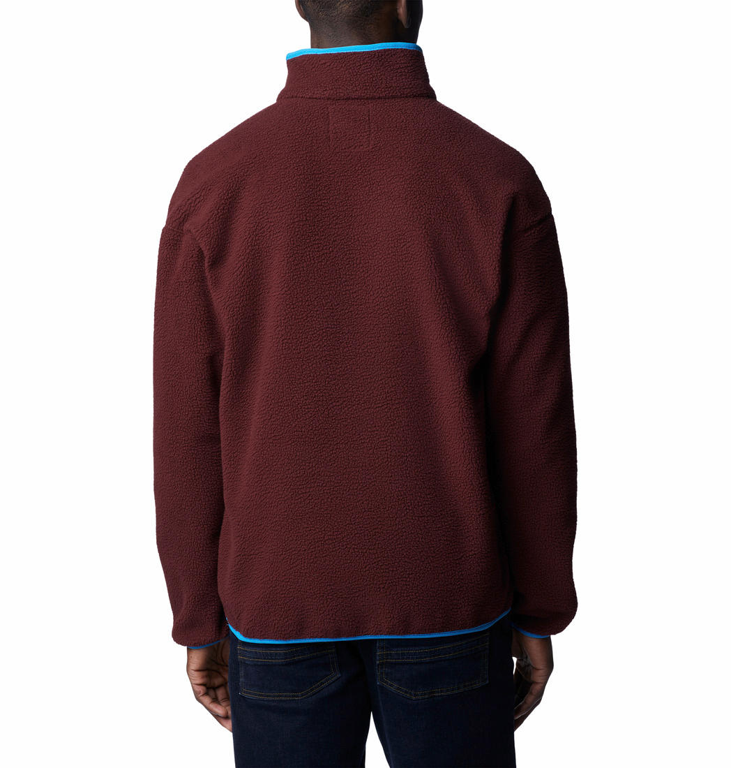 Columbia Men Purple Helvetia Half Snap Fleece Jacket