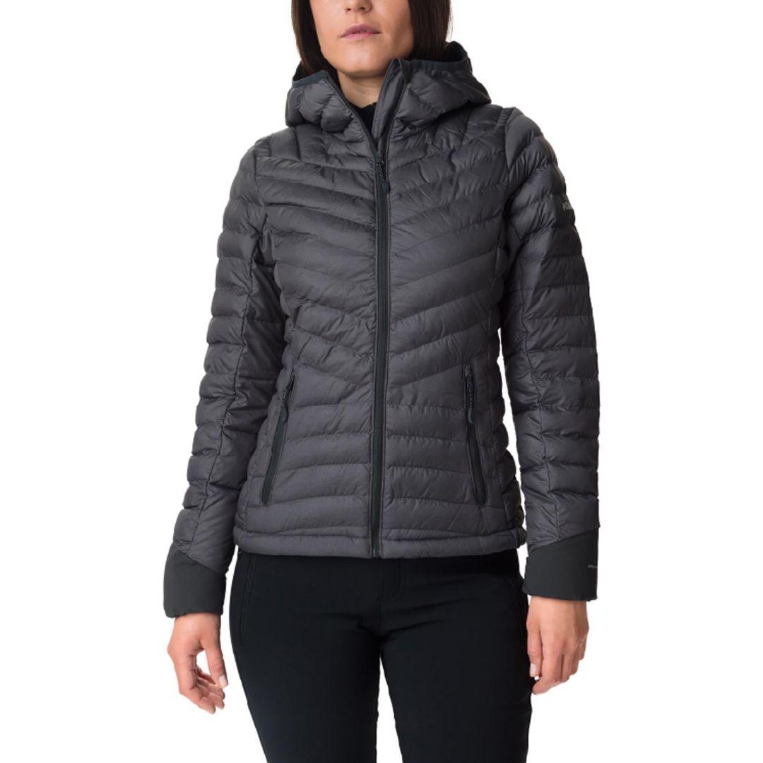 Columbia Women Grey Windgates Hooded Jacket